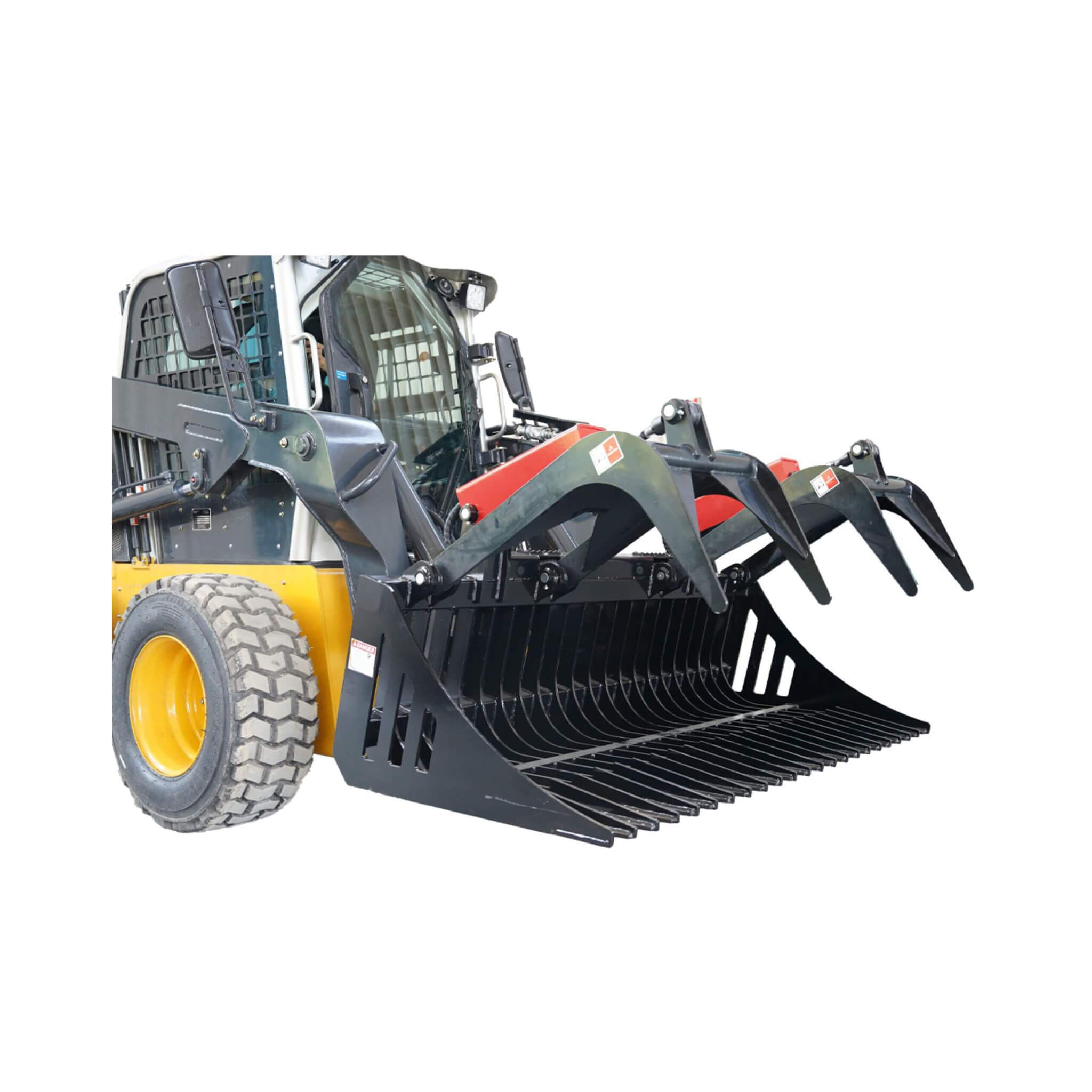 Heavy-Duty 72-Inch Rock Grapple Bucket Skid Steer Attachment With Quick Attach (SAK85019) – SAKSBY WHOLESALE, view 3