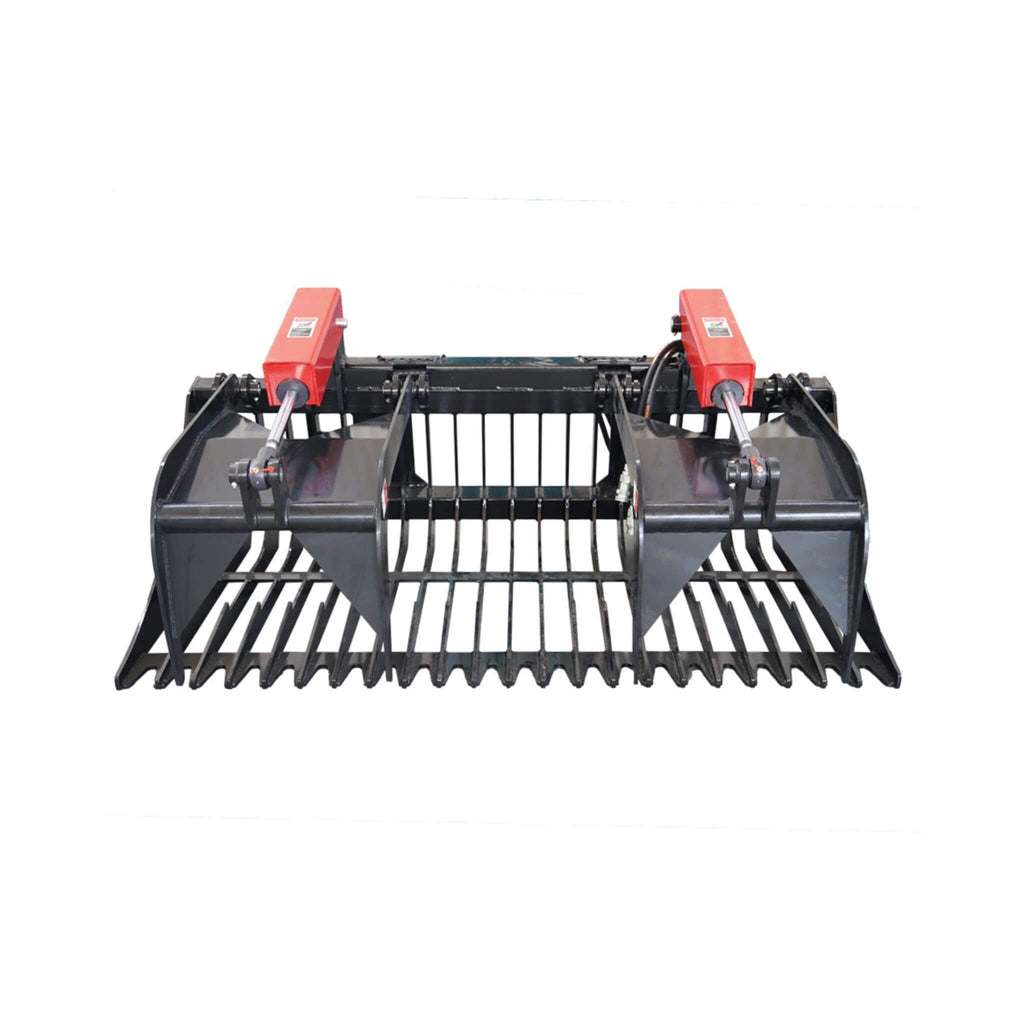 Heavy-Duty 72-Inch Rock Grapple Bucket Skid Steer Attachment With Quick Attach (SAK85019) – SAKSBY WHOLESALE