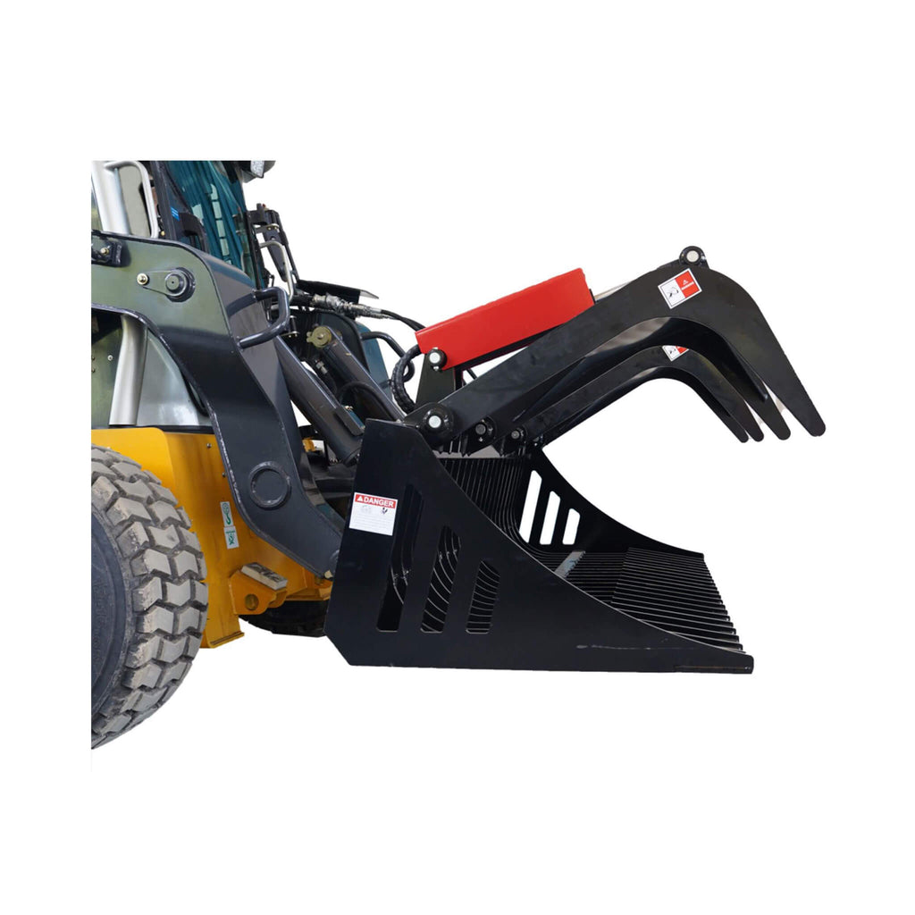 Heavy-Duty 72-Inch Rock Grapple Bucket Skid Steer Attachment With Quick Attach (SAK85019) – SAKSBY WHOLESALE, view 4