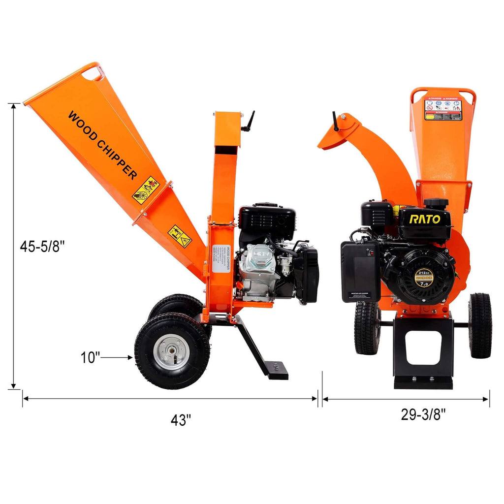 Heavy-Duty 7HP 212CC Gas Wood Chipper Shredder Mulcher (SAK59184) – SAKSBY WHOLESALE, view 15