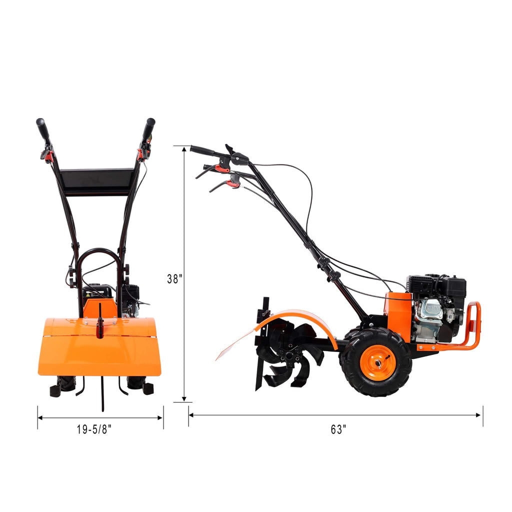 Heavy-Duty 7HP 212CC 20-Inch Rear Tine Power Tiller Gas Engine Garden Cultivator (SAK83179) – SAKSBY WHOLESALE, view 12