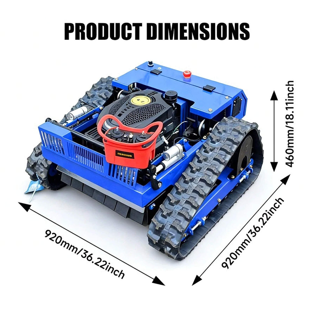 Heavy-Duty 7HP Commercial Remote-Controlled Tracked Gasoline Lawn Mower (SAK94270) – SAKSBY WHOLESALE, view 11