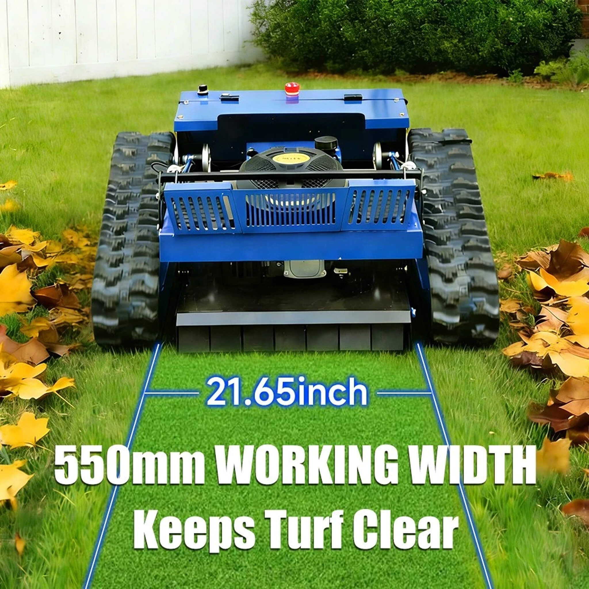 Heavy-Duty 7HP Commercial Remote-Controlled Tracked Gasoline Lawn Mower (SAK94270) – SAKSBY WHOLESALE, view 6
