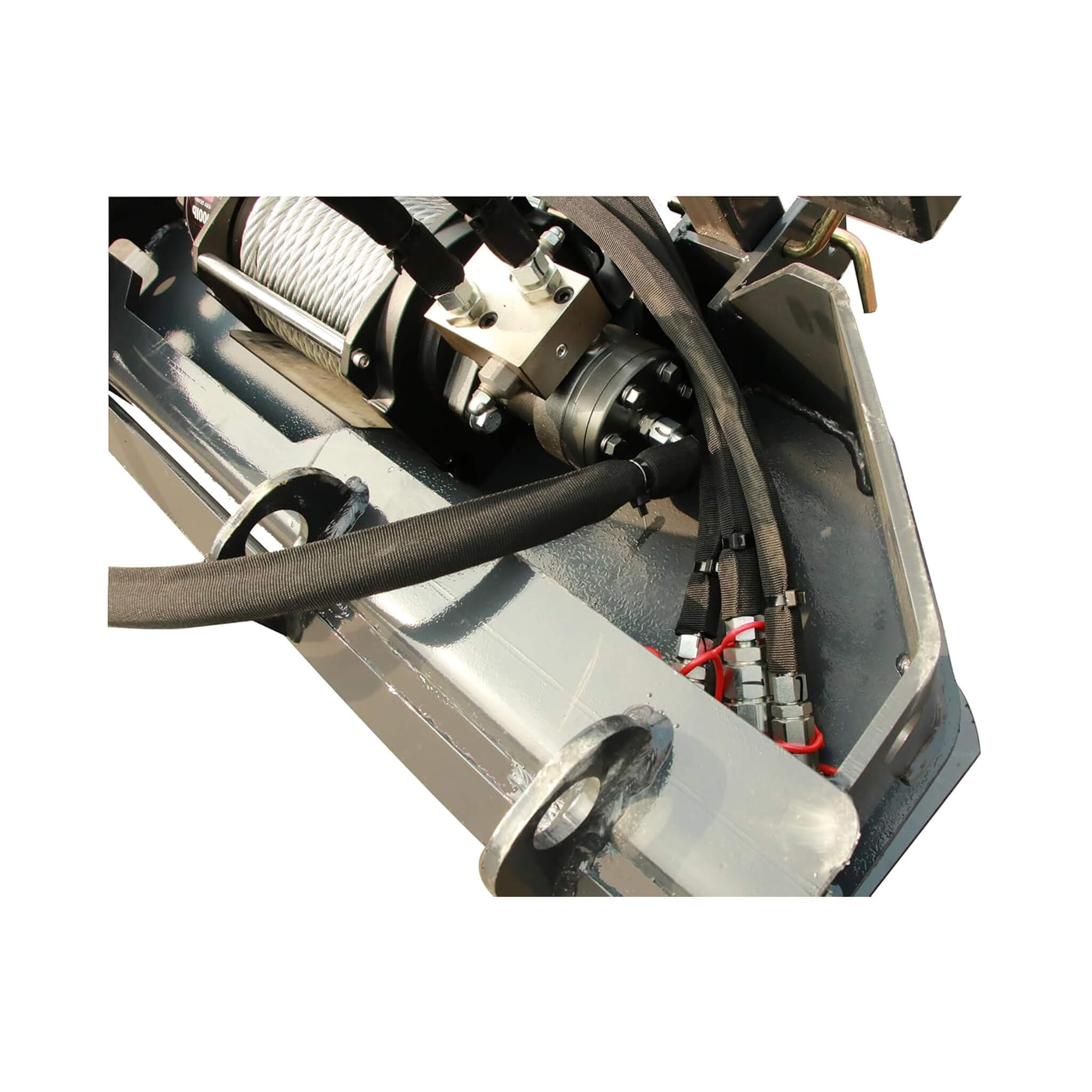 Heavy-Duty 7.5T Forestry Logging Winch Skid Steer Attachment With 100FT Steel Cable (SAK63902) – SAKSBY WHOLESALE, view 5
