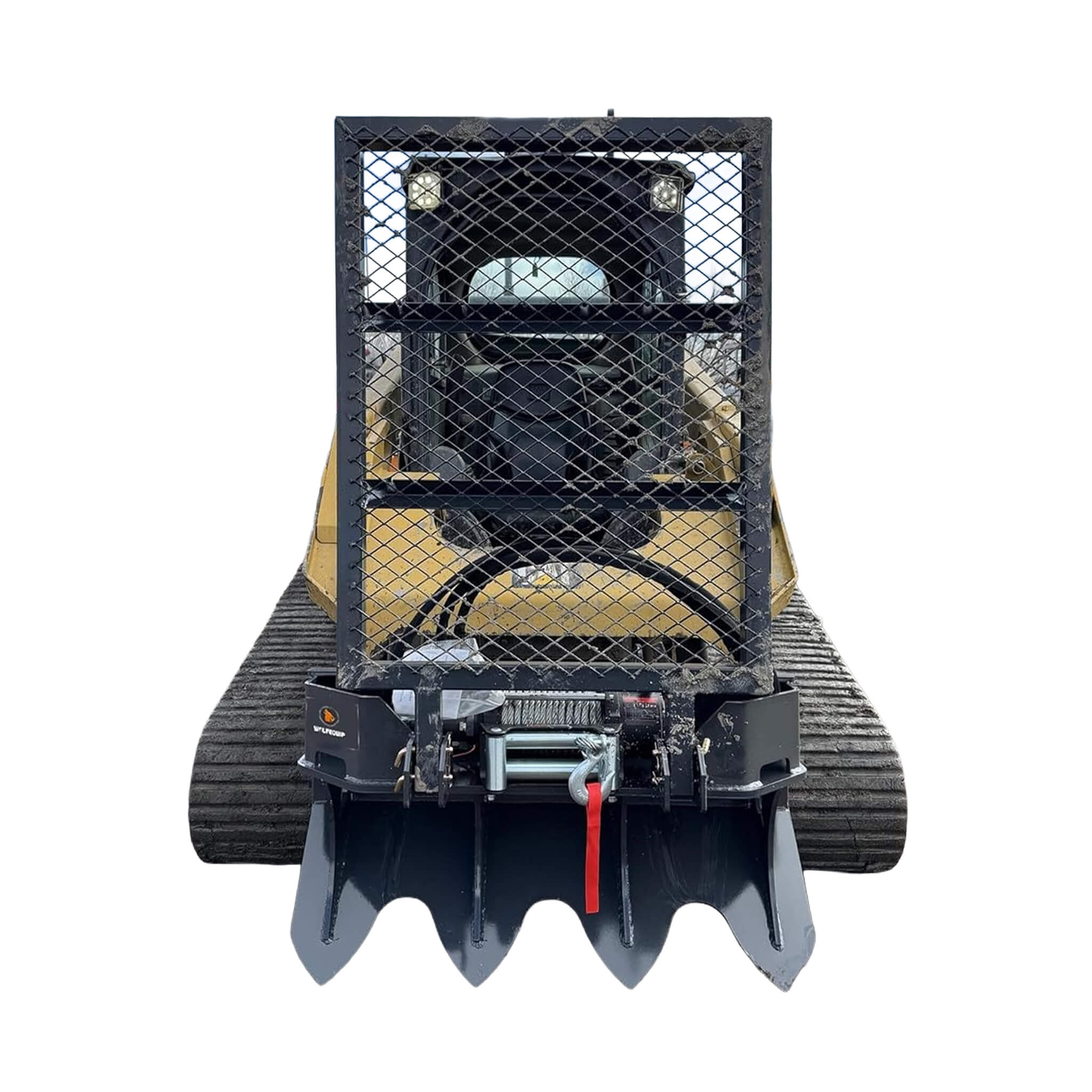 Heavy-Duty 7.5T Forestry Logging Winch Skid Steer Attachment With 100FT Steel Cable (SAK63902) – SAKSBY WHOLESALE, view 3