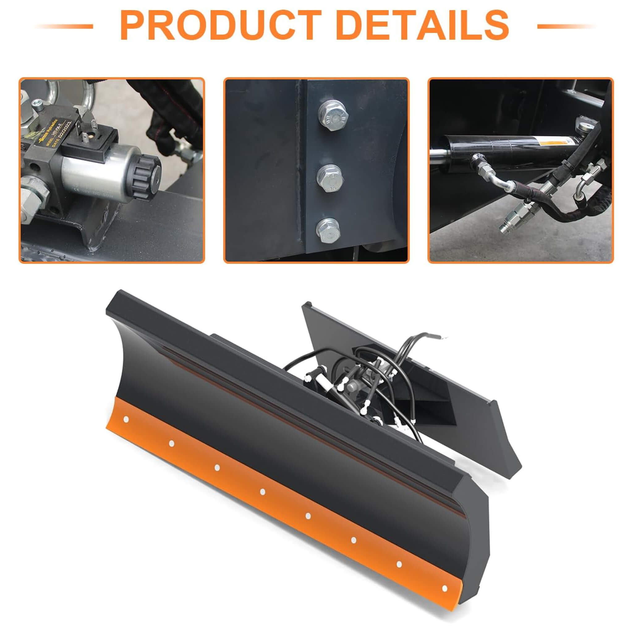 Heavy-Duty 84-Inch 6-Way Skid Steer Dozer Blade Attachment (SAK17862) – SAKSBY WHOLESALE, view 7