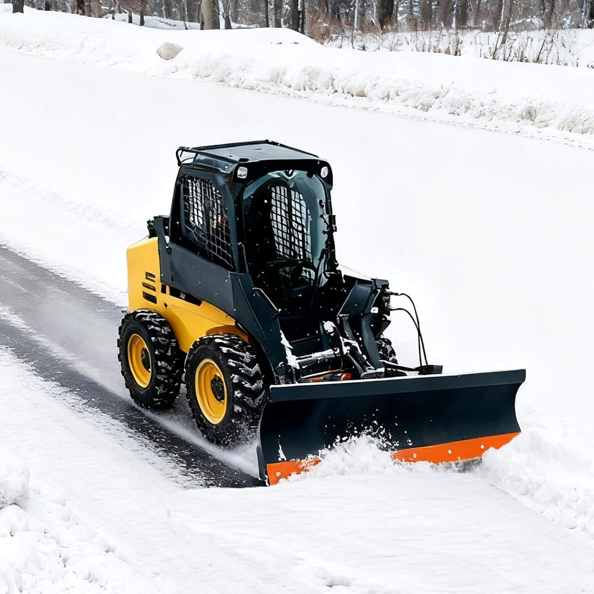 Heavy-Duty 84-Inch 6-Way Skid Steer Dozer Blade Attachment (SAK17862) – SAKSBY WHOLESALE, view 3