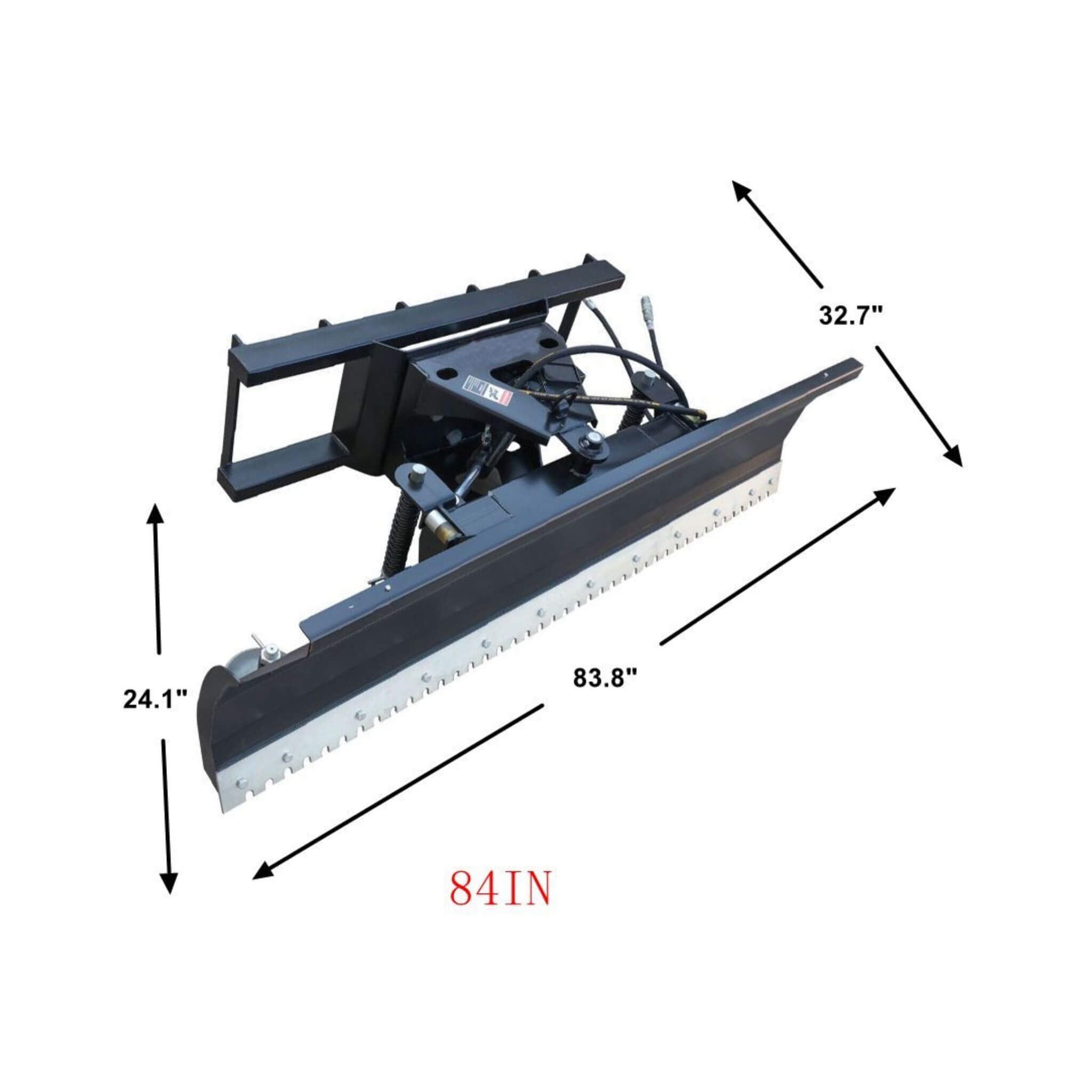 Heavy-Duty 84-Inch Snow Plow Attachment With Dozer Blade (SAK55703) – SAKSBY WHOLESALE, view 5