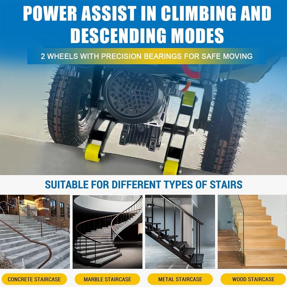 Heavy-Duty 880LBS Electric Motorized Stair Climbing Hand Truck Dolly (SAK72821) – SAKSBY WHOLESALE, view 3