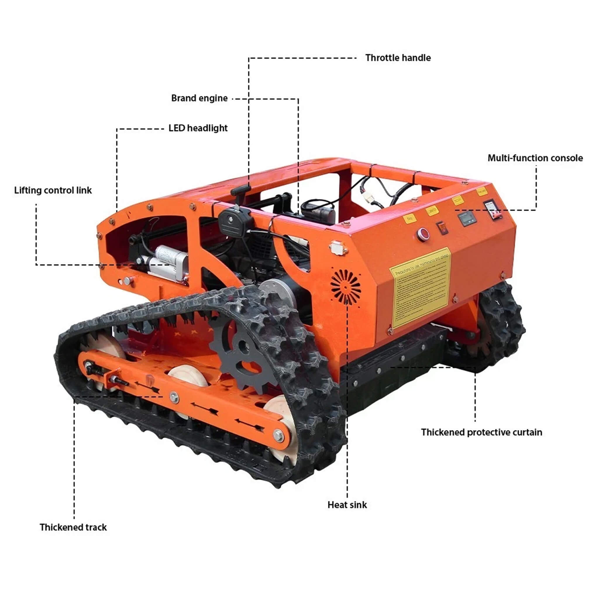 Heavy-Duty 9HP Commercial Remote-Controlled Gasoline-Powered Mower (SAK92146) – SAKSBY WHOLESALE, view 5