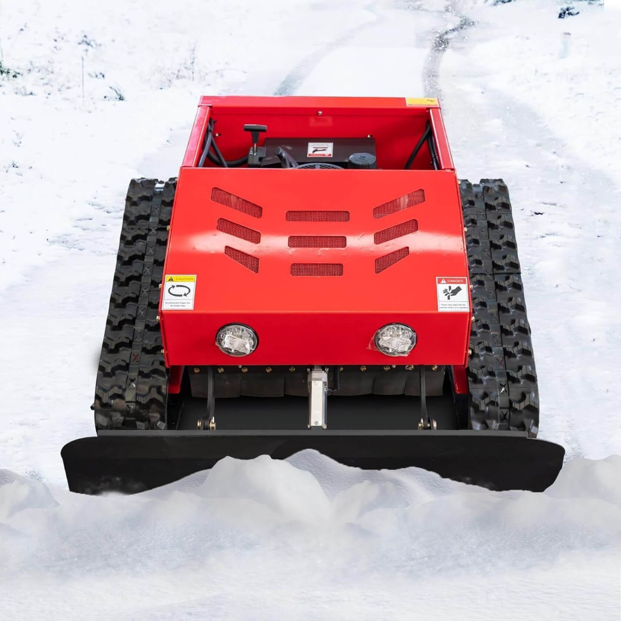 Heavy-Duty 9HP Commercial Remote-Controlled Oil-Electric Hybrid Track Drive With Plow (SAK76425) – SAKSBY WHOLESALE, view 8