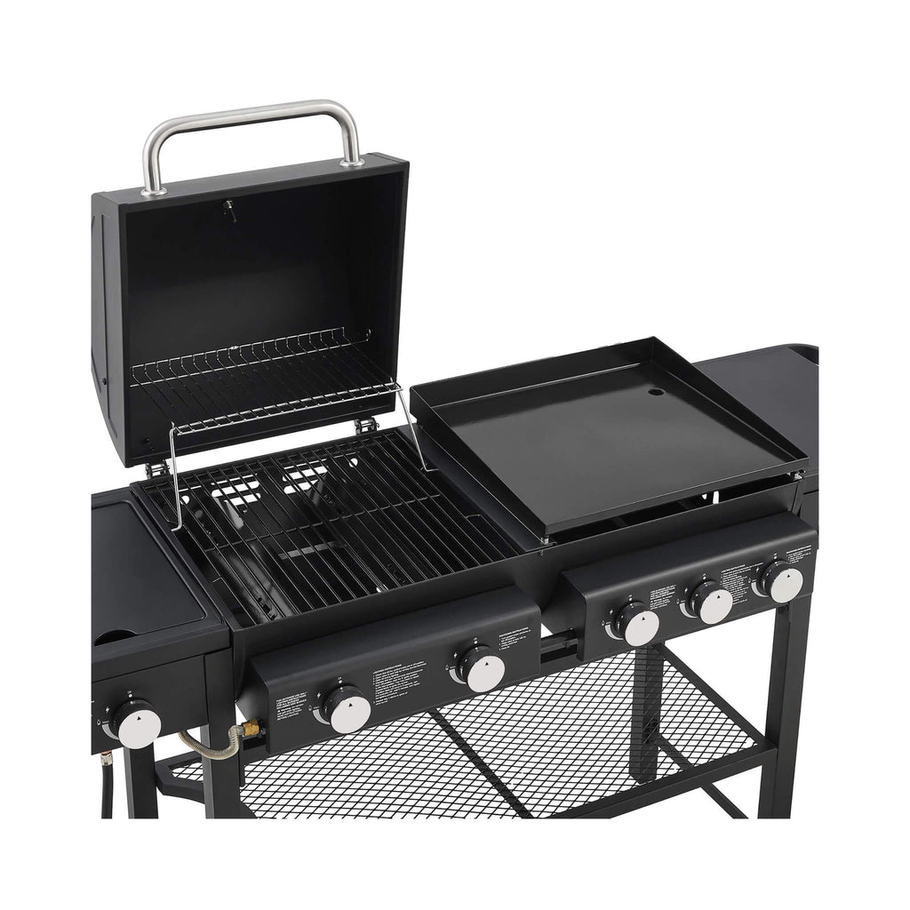 Castelle Flame Heavy-Duty All-In-One Outdoor 5-Burner 56K BTU Liquid Propane Grill (SAK57124) – SAKSBY WHOLESALE, view 4