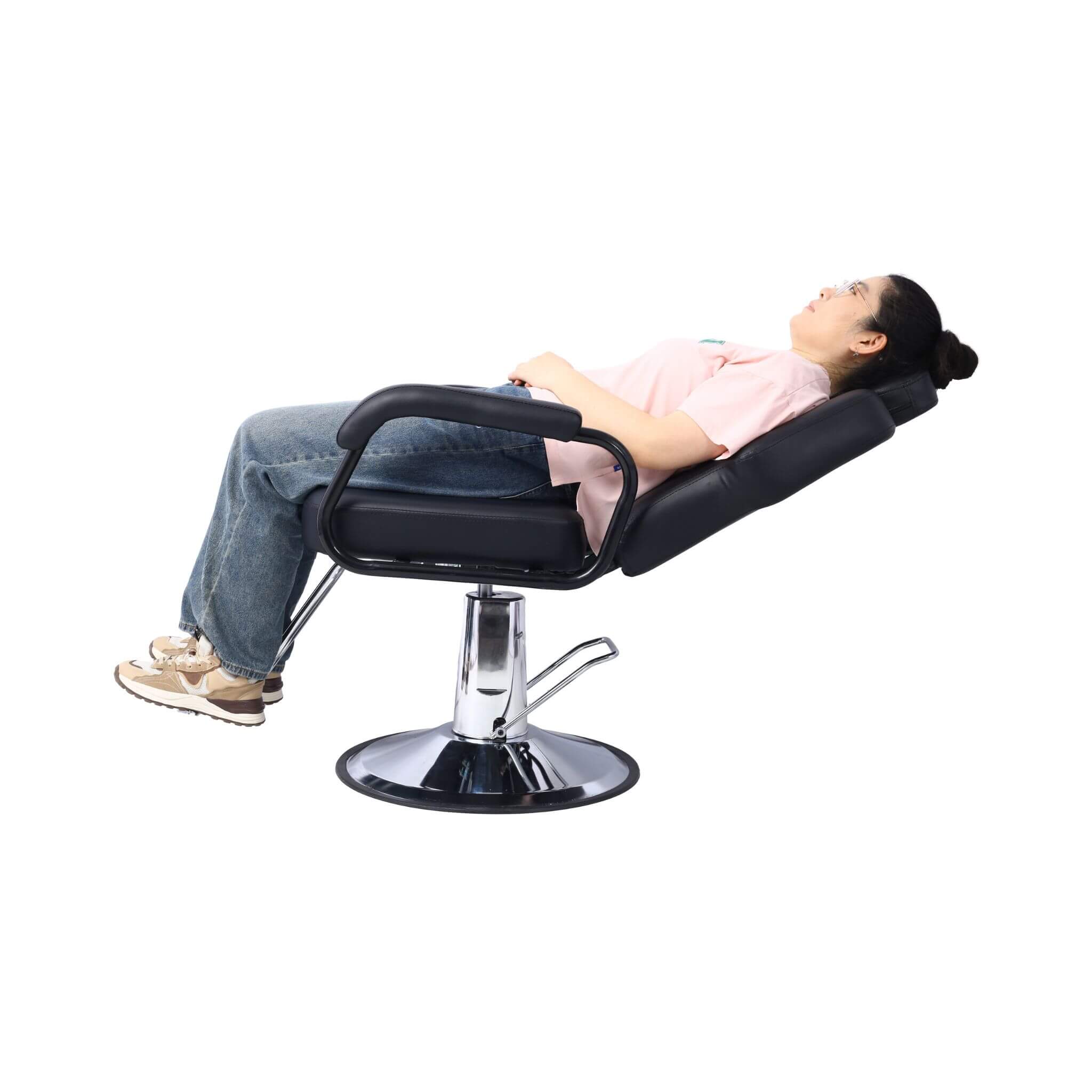 Heavy-Duty All-Purpose Ultra-Comfortable Hydraulic Reclining Barber Chair For Salons And Barber Shops (SAK97418) – SAKSBY WHO