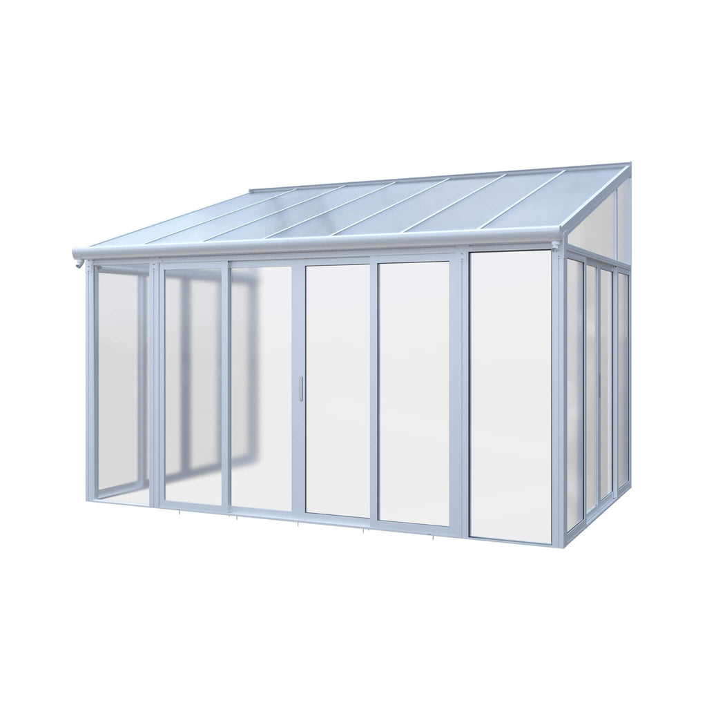 [10X14FT] Alora Lumina Heavy-Duty All-Season Aluminum Alloy Patio Sunroom With 3 Lockable Sliding Doors (SAK62713) – SAKSBY W