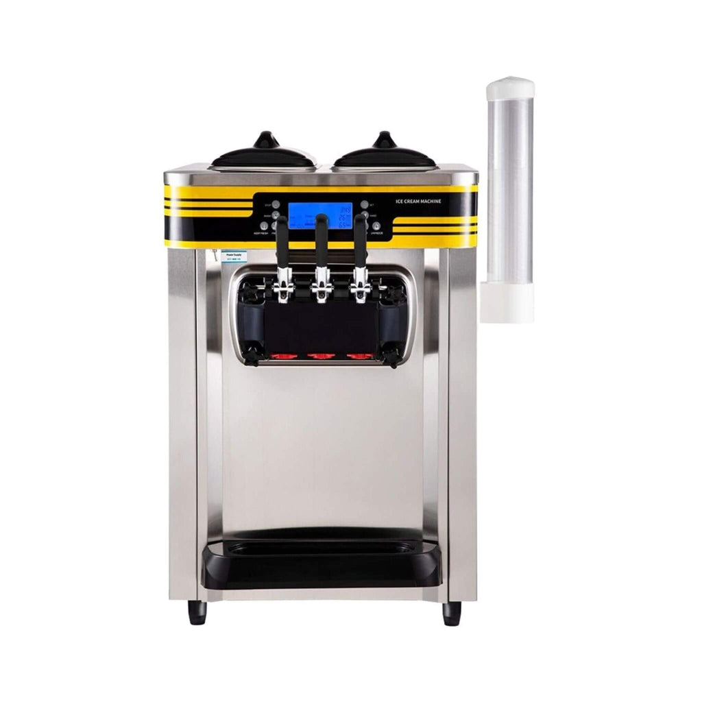 Heavy-Duty Commercial 3-Flavor 2350W Countertop Soft Serve Ice Cream Maker Machine (SAK63972) – SAKSBY WHOLESALE
