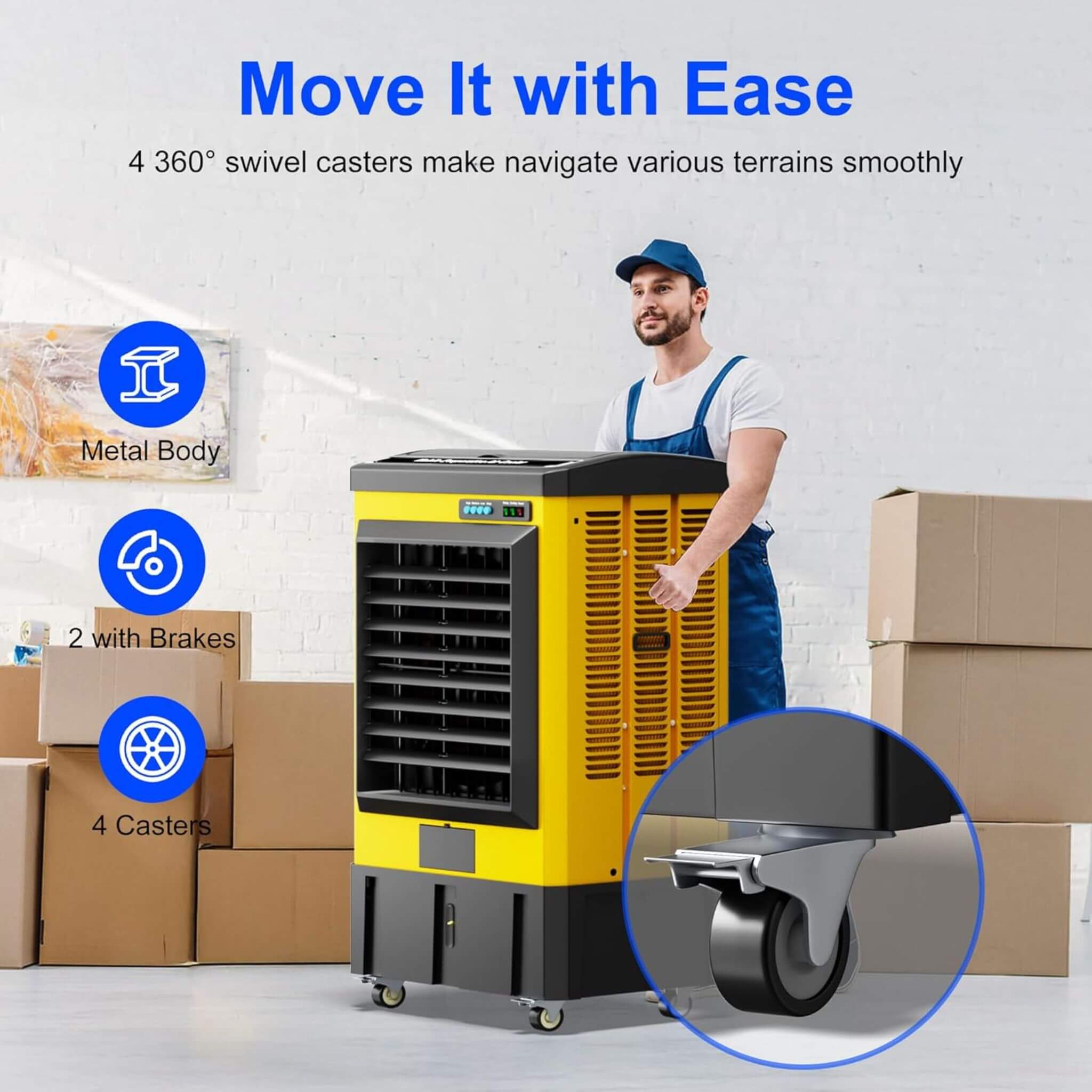 Heavy-Duty Commercial 3-Speed Outdoor Windowless Swamp Cooler (SAK20579) – SAKSBY WHOLESALE, view 3