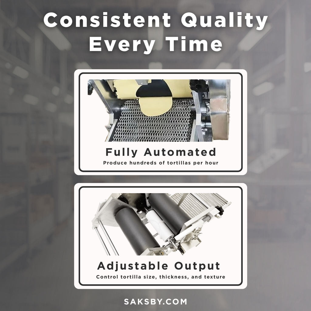Heavy-Duty Commercial Automatic Corn Tortilla Making Machine (SAK60513) – SAKSBY WHOLESALE, view 11