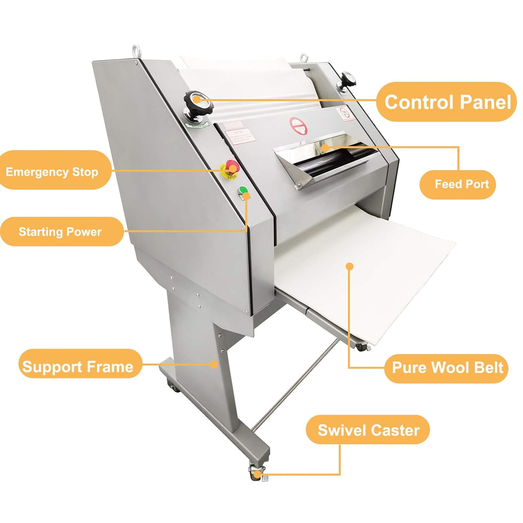Heavy-Duty Commercial 110V Electric Baguette Bread Shaper Machine (SAK68176) – SAKSBY WHOLESALE, view 4