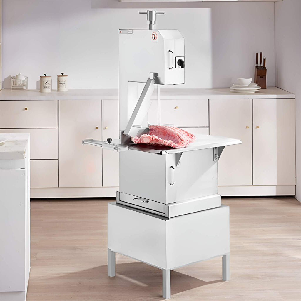 Heavy-Duty Commercial 2200W Electric Meat Bone Saw Cutting Band Machine With 6 Saw Blades (SAK91753) – SAKSBY WHOLESALE, view