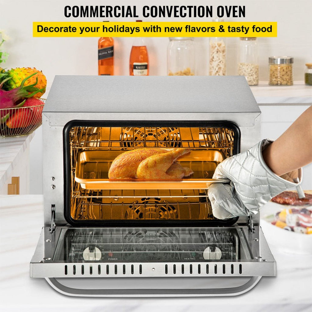 Heavy-Duty Commercial Stainless Steel Countertop Convection Toaster Oven (SAK51683) – SAKSBY WHOLESALE, view 4