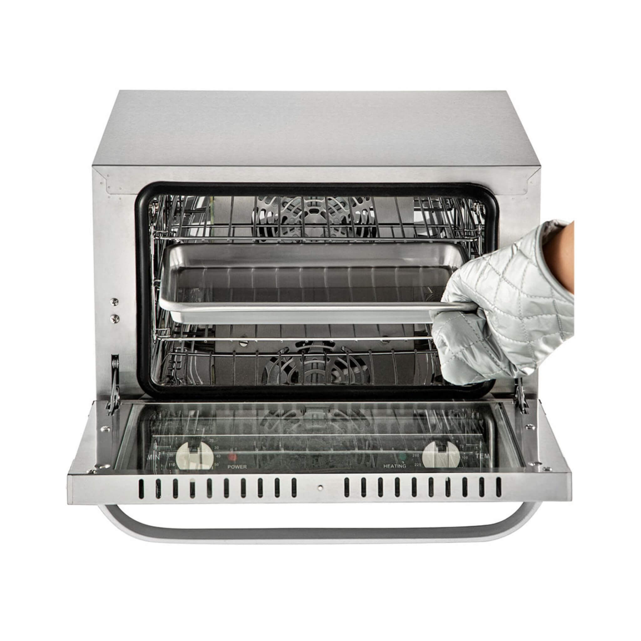 Heavy-Duty Commercial Stainless Steel Countertop Convection Toaster Oven (SAK51683) – SAKSBY WHOLESALE, view 3