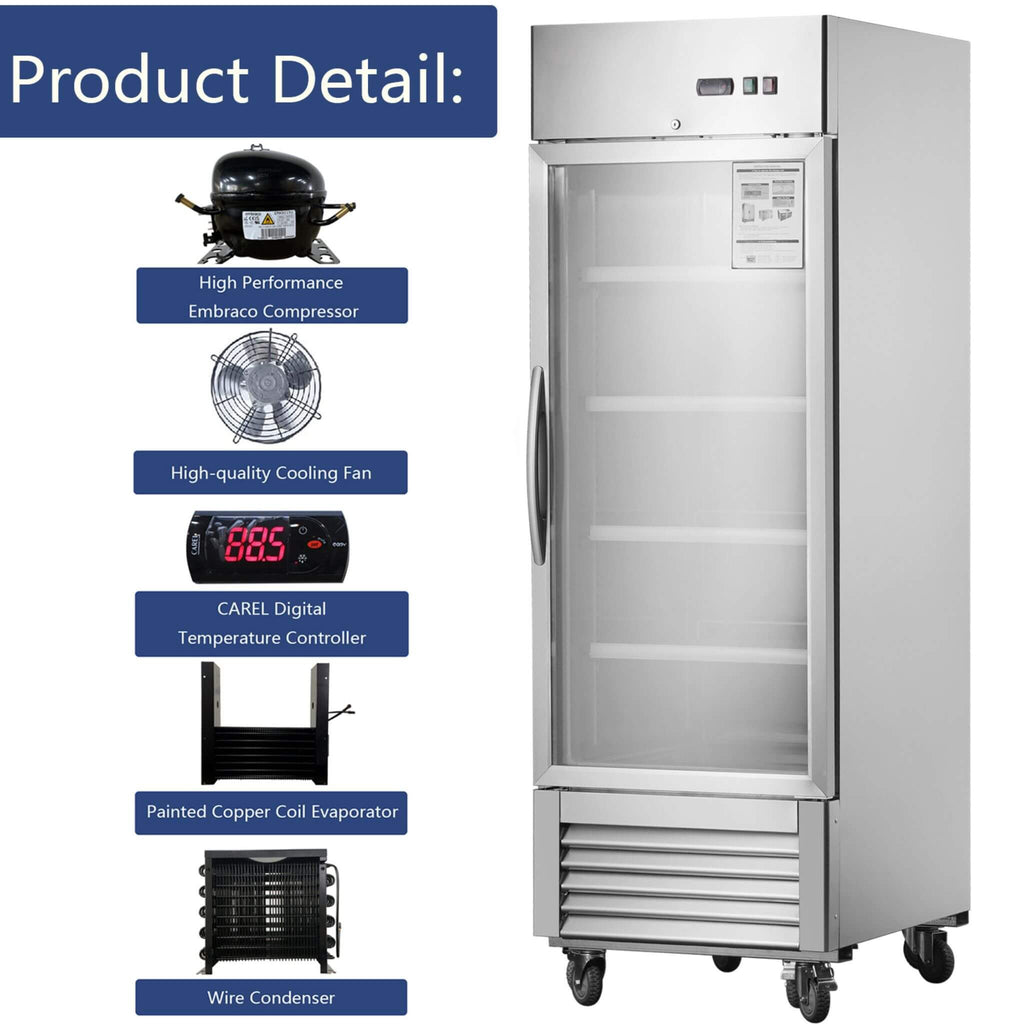Heavy-Duty Commercial Upright ETL Certified Freezer For Restaurants, Bars, And Supermarkets (SAK01847) – SAKSBY WHOLESALE, vi