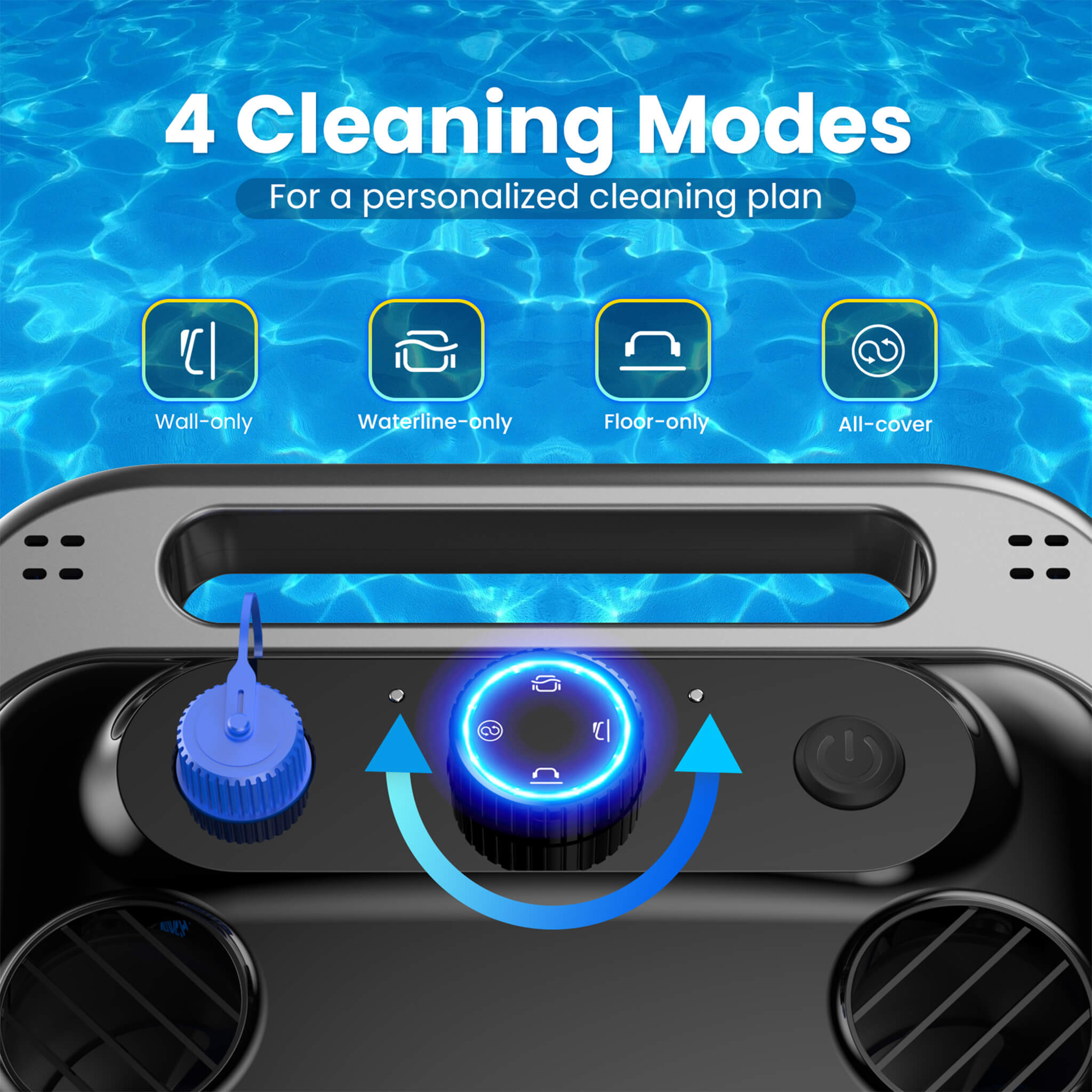 Heavy-Duty Cordless Wall Climbing Robotic Pool Vacuum Cleaner (SAK80239) – SAKSBY WHOLESALE, view 8