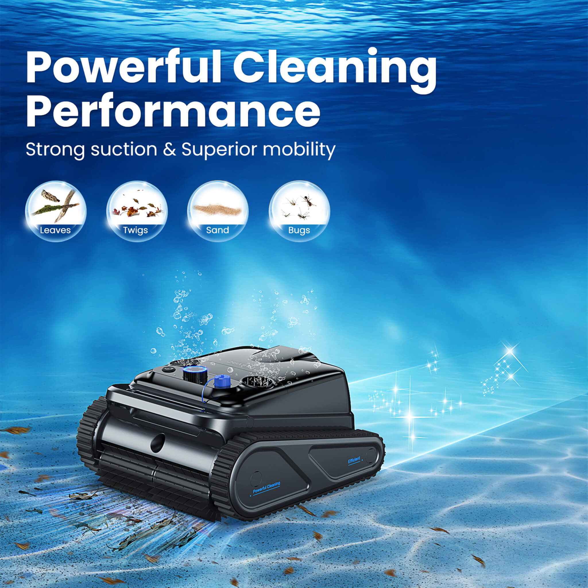 Heavy-Duty Cordless Wall Climbing Robotic Pool Vacuum Cleaner (SAK80239) – SAKSBY WHOLESALE, view 10