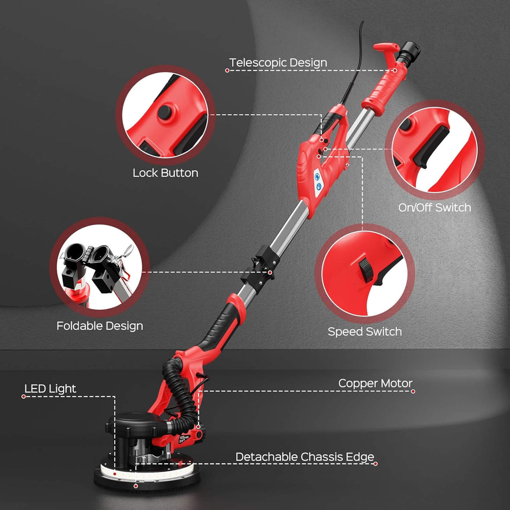 Heavy-Duty Drywall Ceiling Pole Sander Vacuum Tool (SAK93935) – SAKSBY WHOLESALE, view 4