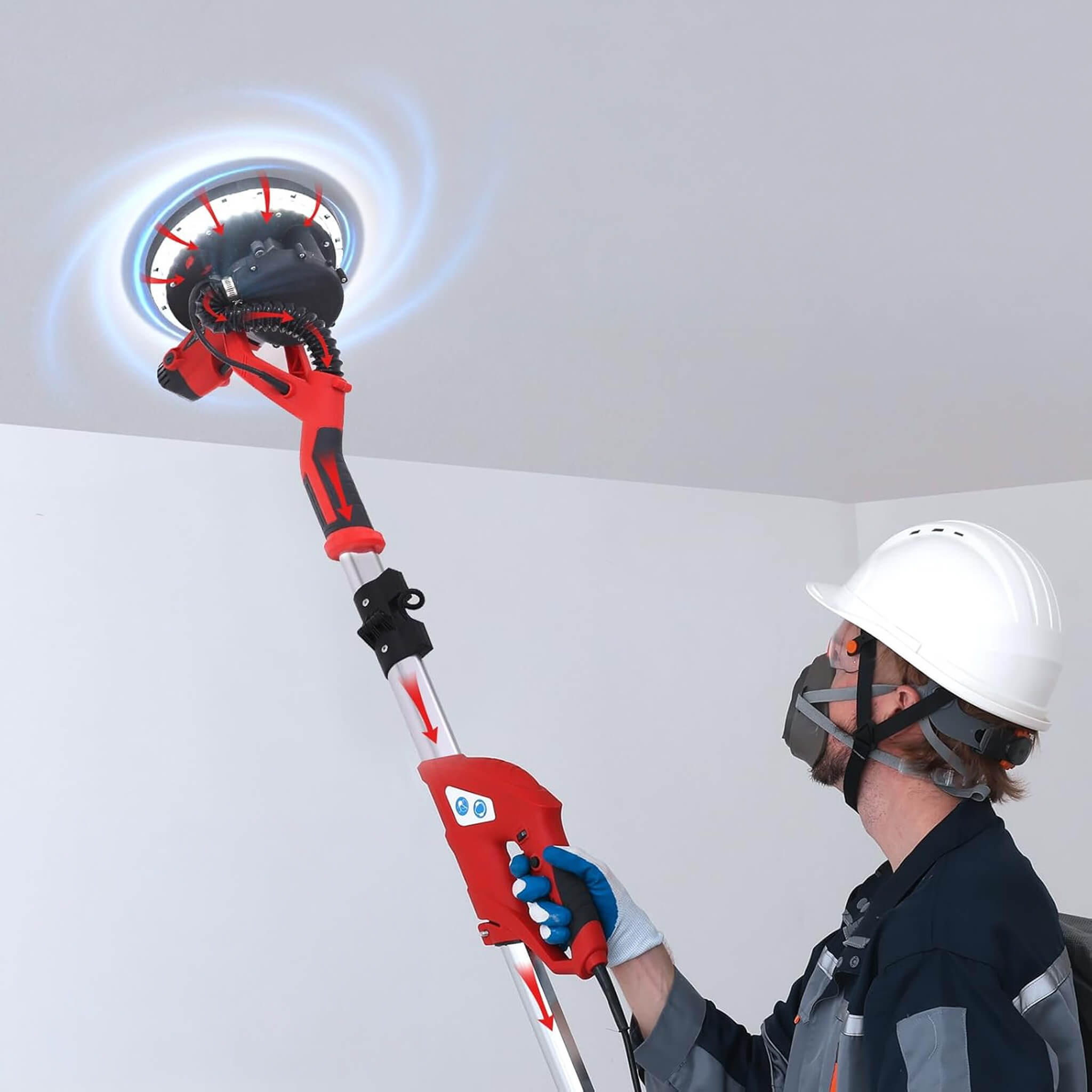 Heavy-Duty Drywall Ceiling Pole Sander Vacuum Tool (SAK93935) – SAKSBY WHOLESALE