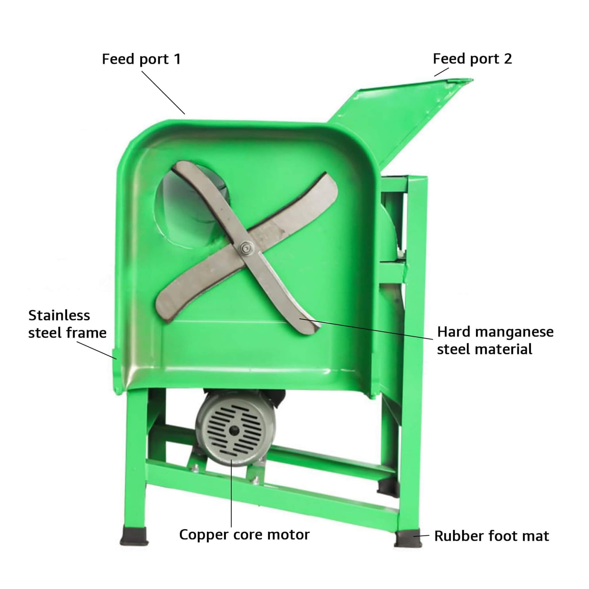 Heavy-Duty Electric Commercial Forage Harvester Hay Chopper (SAK98740) – SAKSBY WHOLESALE, view 6