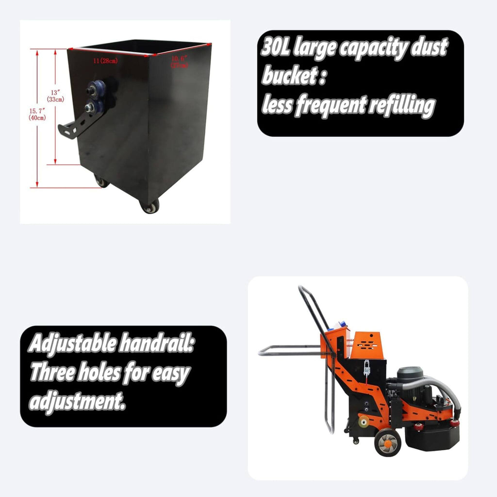 Heavy-Duty Electric Hand-Push Concrete Floor Grinder Polisher (SAK64185) – SAKSBY WHOLESALE, view 7