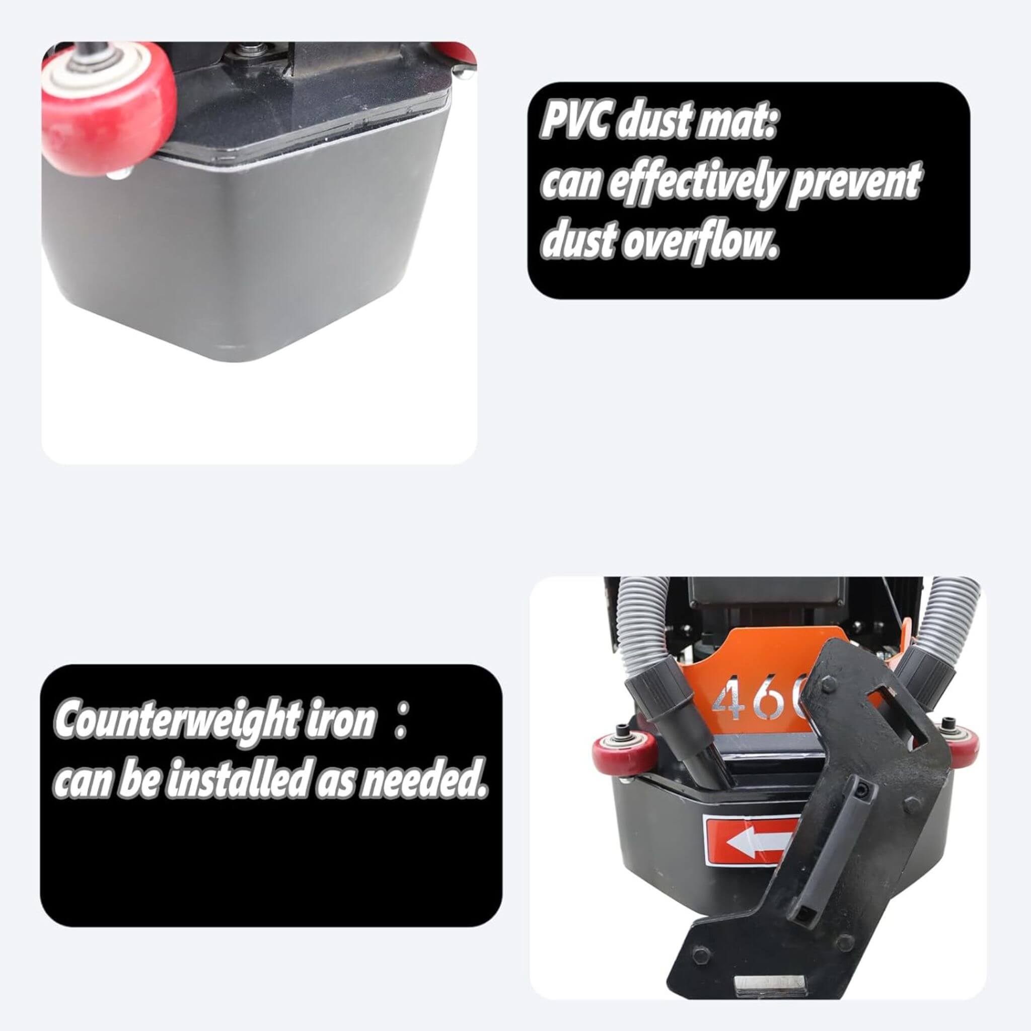 Heavy-Duty Electric Hand-Push Concrete Floor Grinder Polisher (SAK64185) – SAKSBY WHOLESALE, view 8