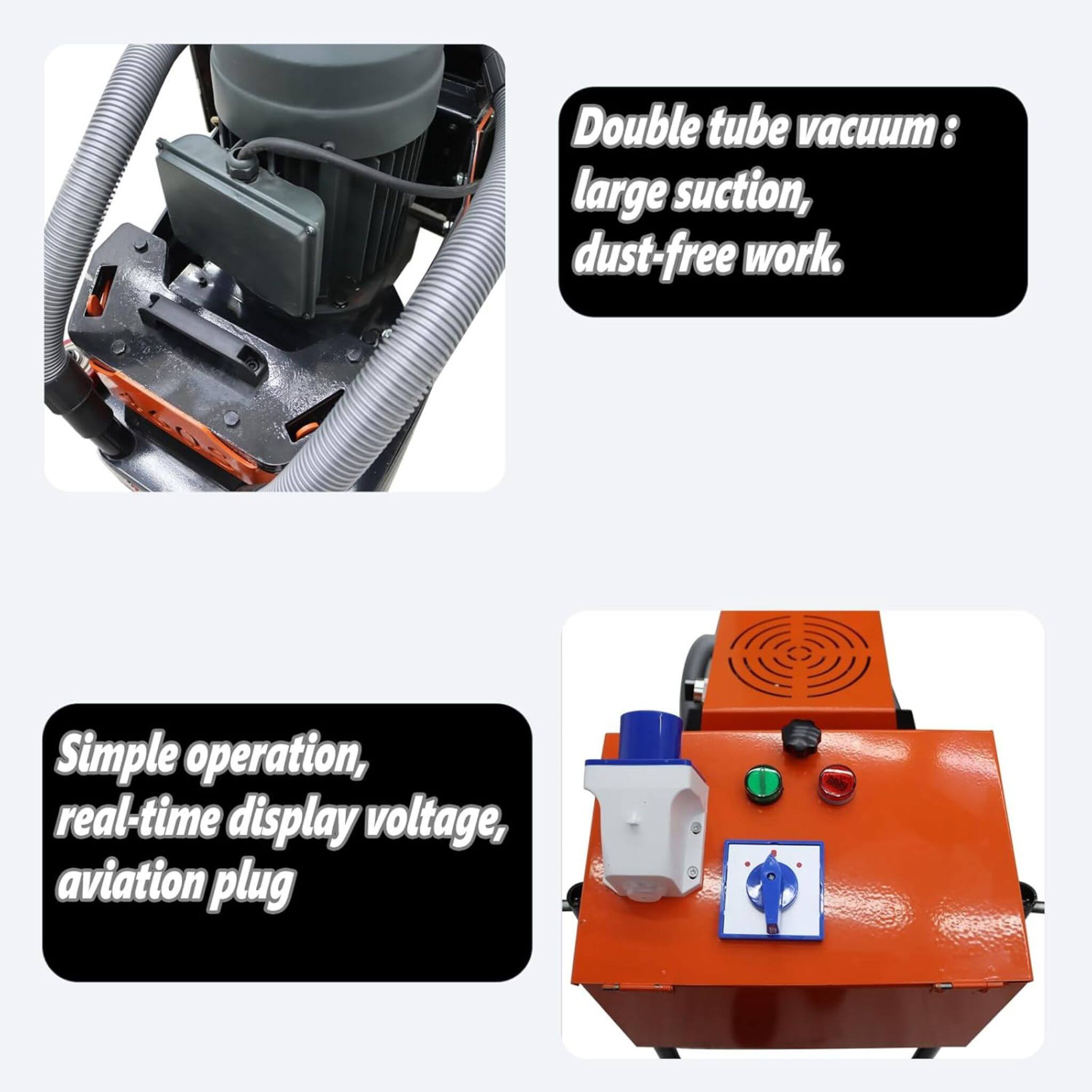 Heavy-Duty Electric Hand-Push Concrete Floor Grinder Polisher (SAK64185) – SAKSBY WHOLESALE, view 5