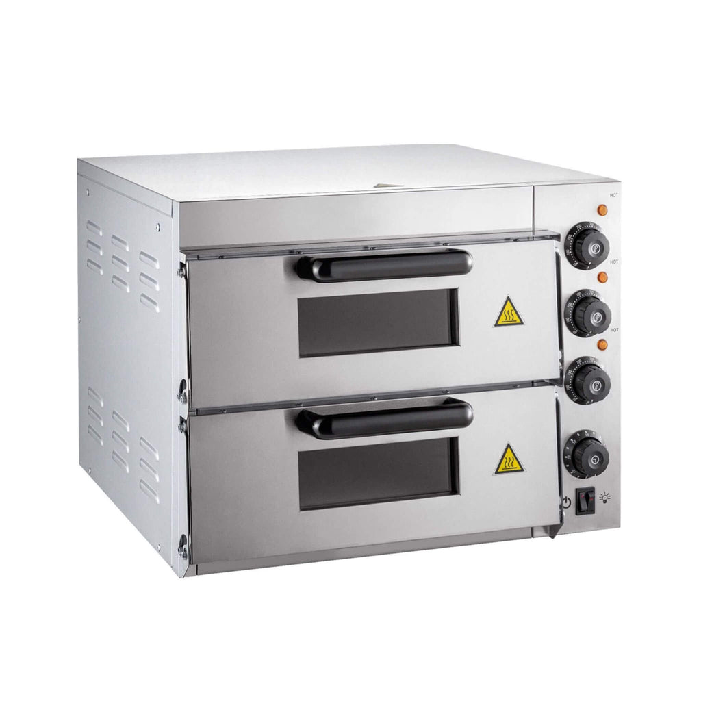 Heavy-Duty Electric 2000W Indoor Commercial Countertop Double Deck Pizza Oven (SAK36147) – SAKSBY WHOLESALE, view 6
