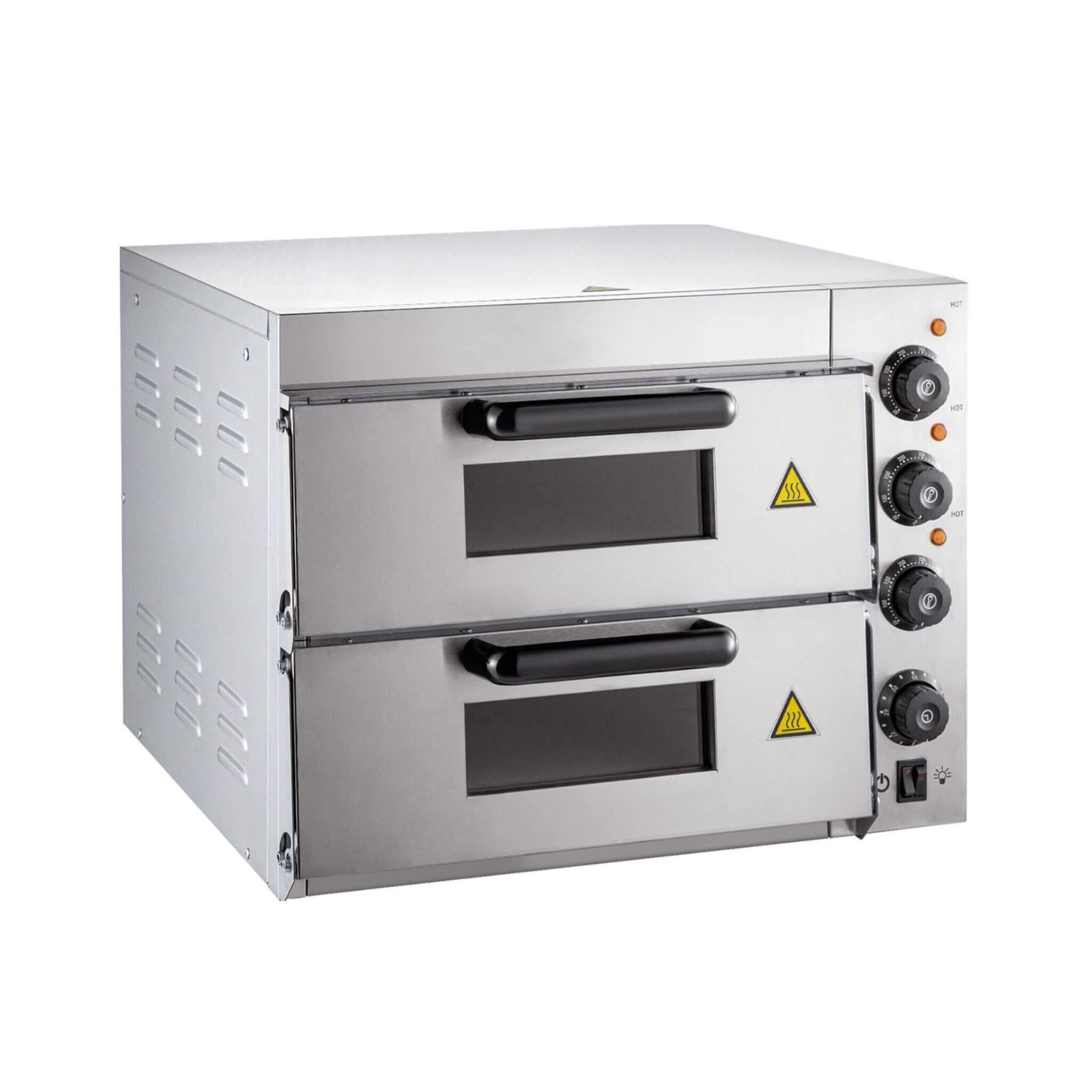 Heavy-Duty Electric 2000W Indoor Commercial Countertop Double Deck Pizza Oven (SAK36147) – SAKSBY WHOLESALE, view 6