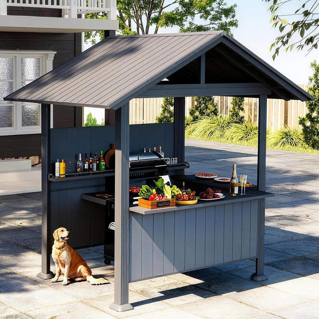 [06X09FT] Alora Heavy-Duty Gable Roof Hardtop Grill Gazebo (SAK49731) – SAKSBY WHOLESALE, view 10