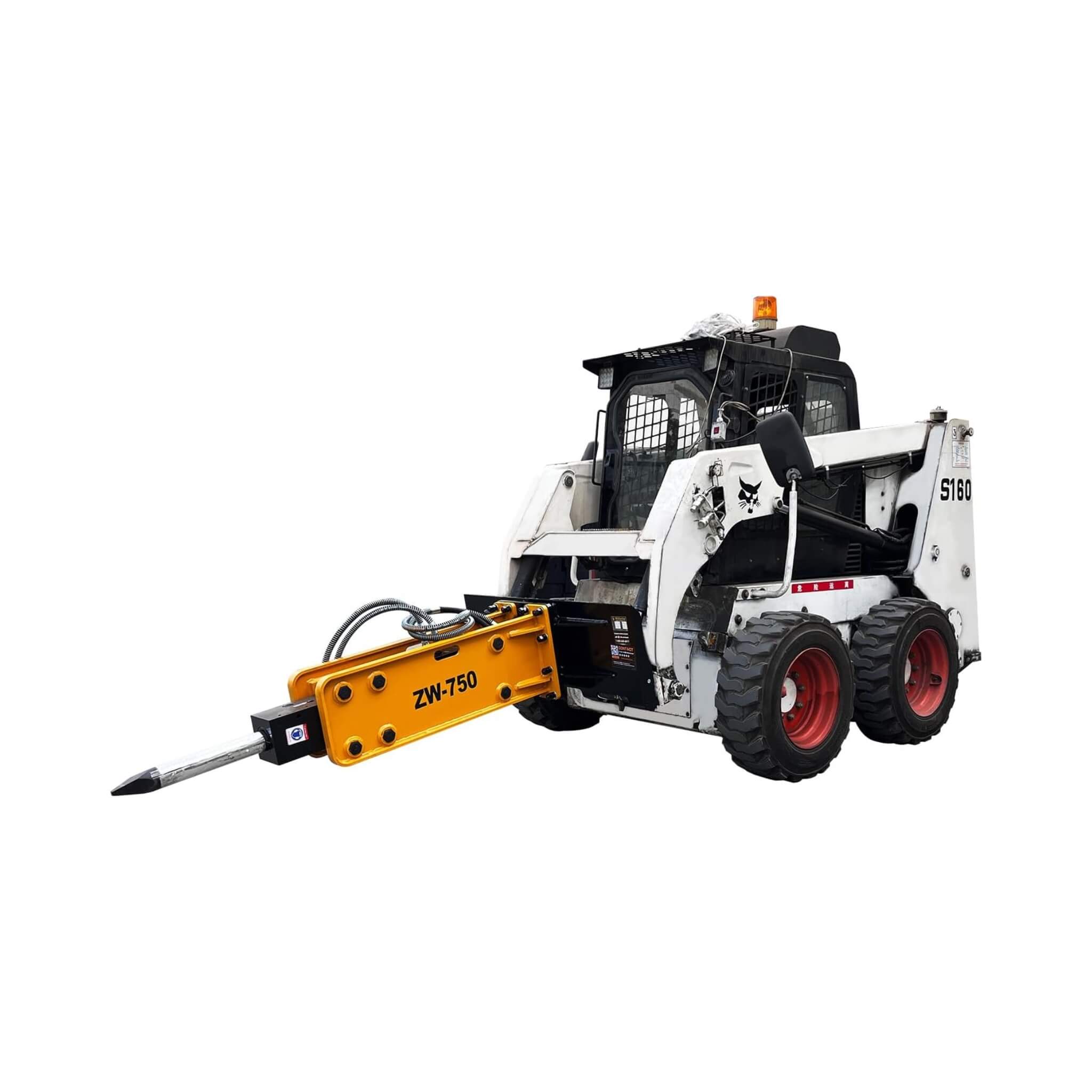 Heavy-Duty Hydraulic Hammer Skid Steer Attachment (SAK39715) – SAKSBY WHOLESALE, view 3