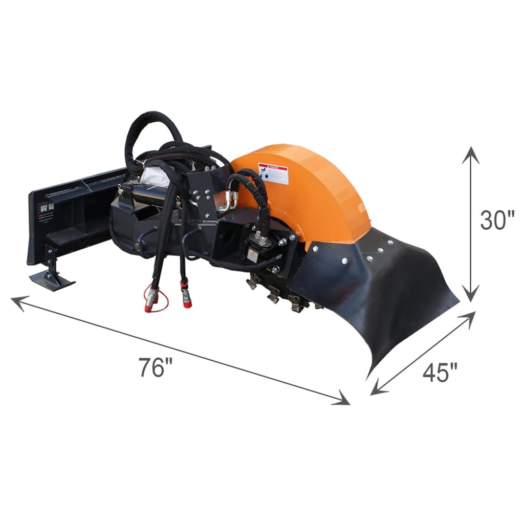 Heavy-Duty Hydraulic Skid Steer Stump Grinder Attachment With 24-Inch Wheel (SAK82954) – SAKSBY WHOLESALE, view 7
