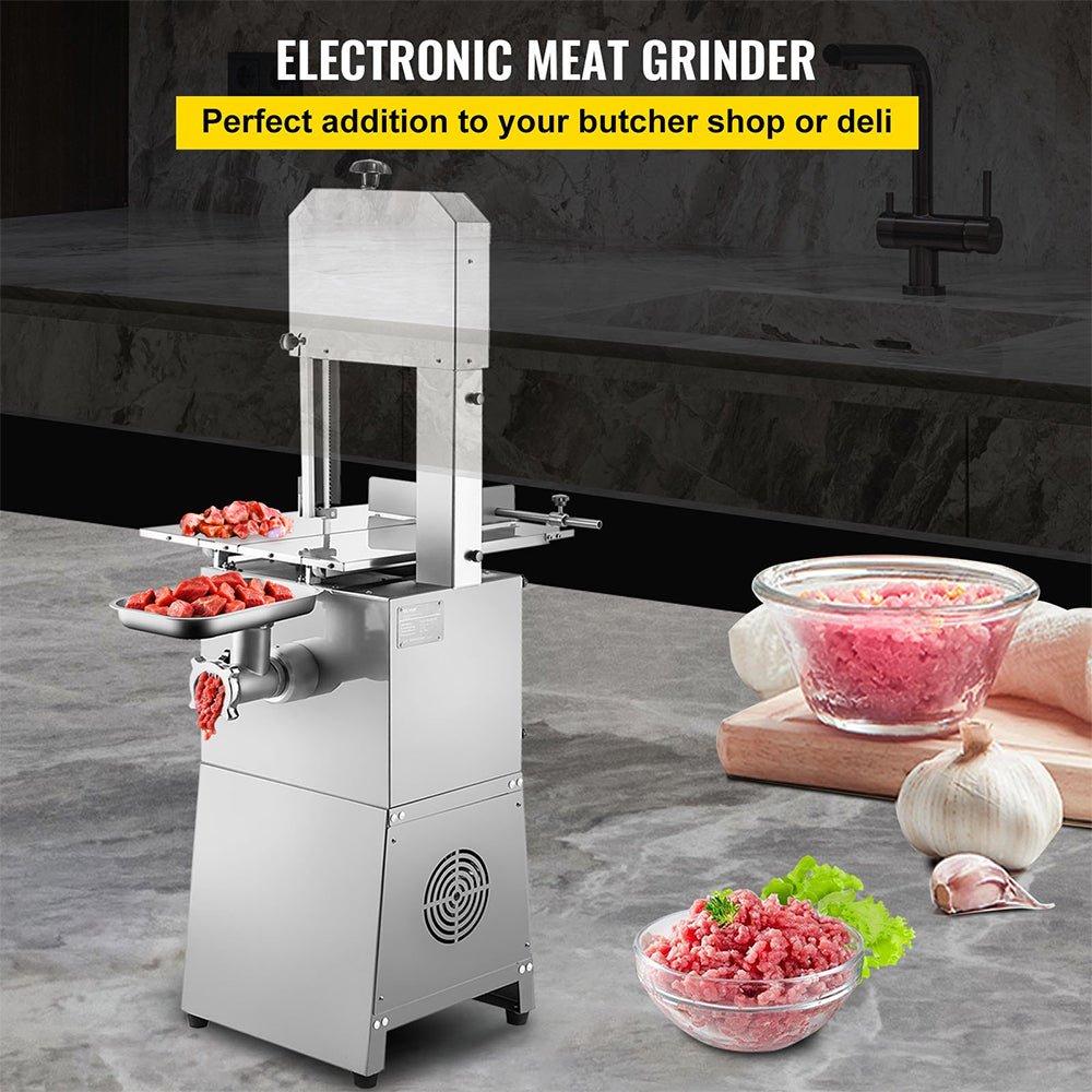 Heavy-Duty Industrial Electric Meat Bandsaw Bone Cutting Machine, 550W (SAK47410) – SAKSBY WHOLESALE, view 2