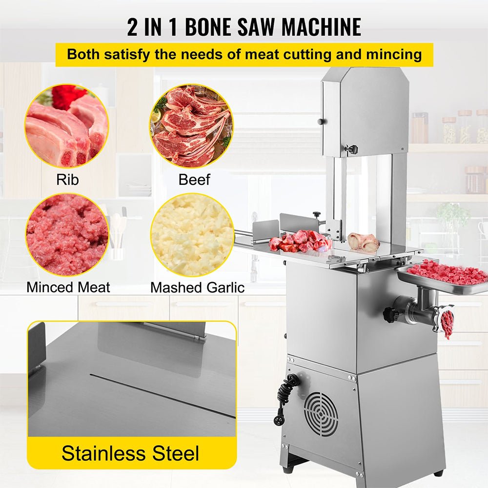 Heavy-Duty Industrial Electric Meat Bandsaw Bone Cutting Machine, 550W (SAK47410) – SAKSBY WHOLESALE, view 5