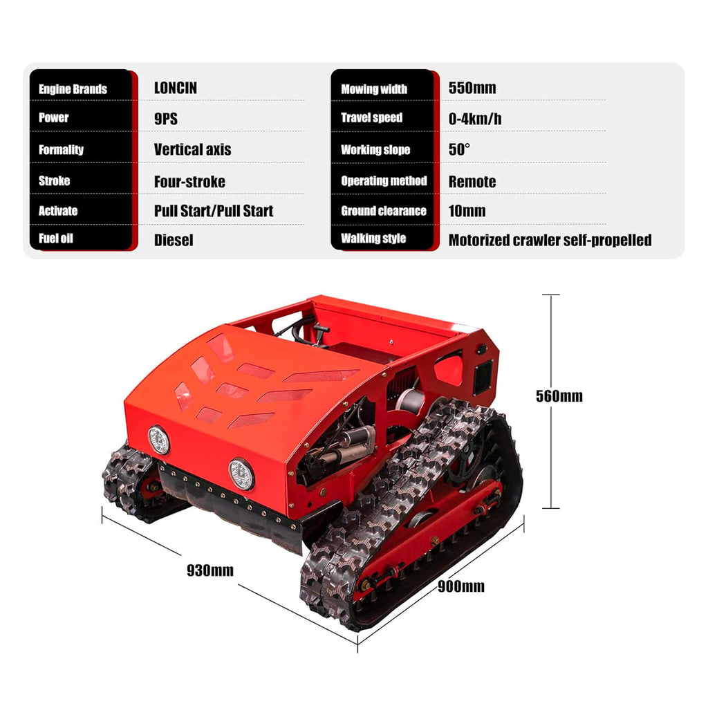 Heavy-Duty Industrial Remote-Controlled Lawn Mower With Adjustable Cutting Height (SAK71239) – SAKSBY WHOLESALE, view 13