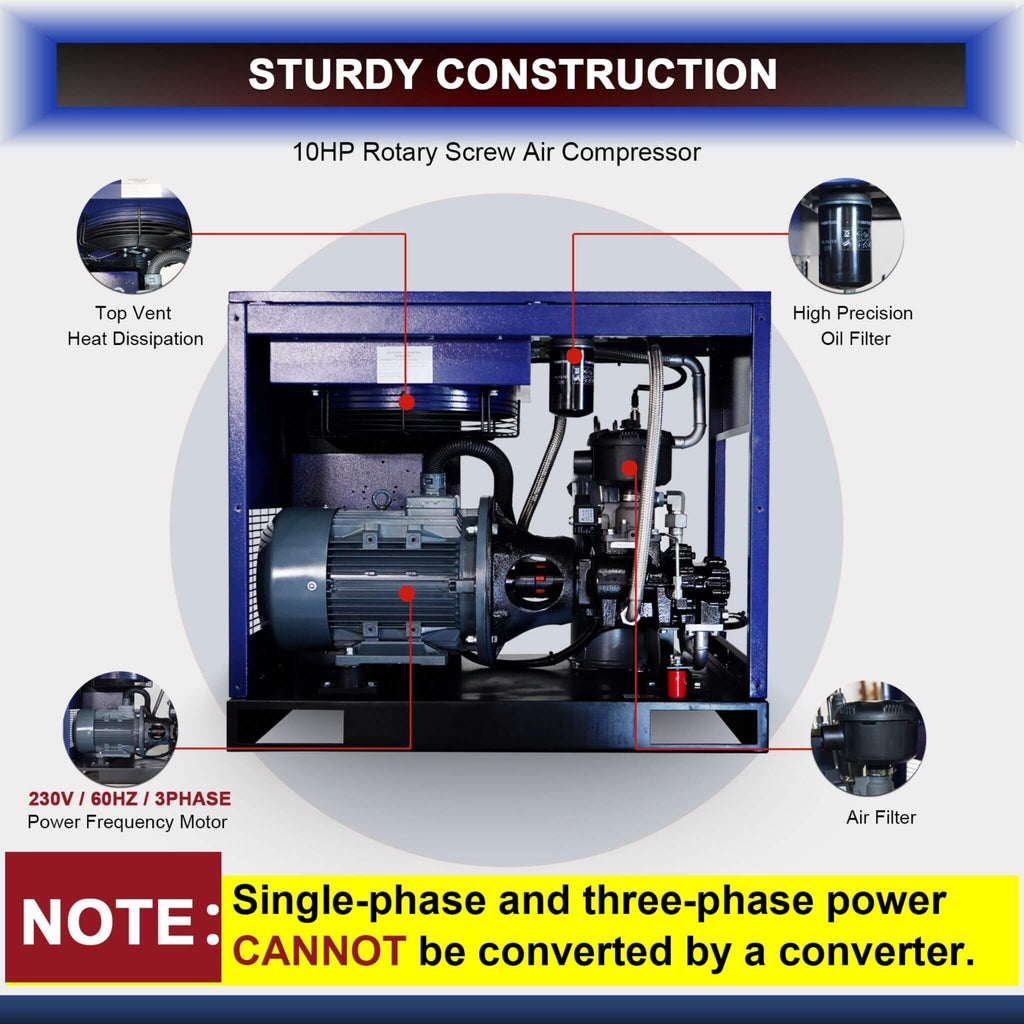 Heavy-Duty Industrial Rotary Screw Air Compressor (SAK04891) – SAKSBY WHOLESALE, view 8