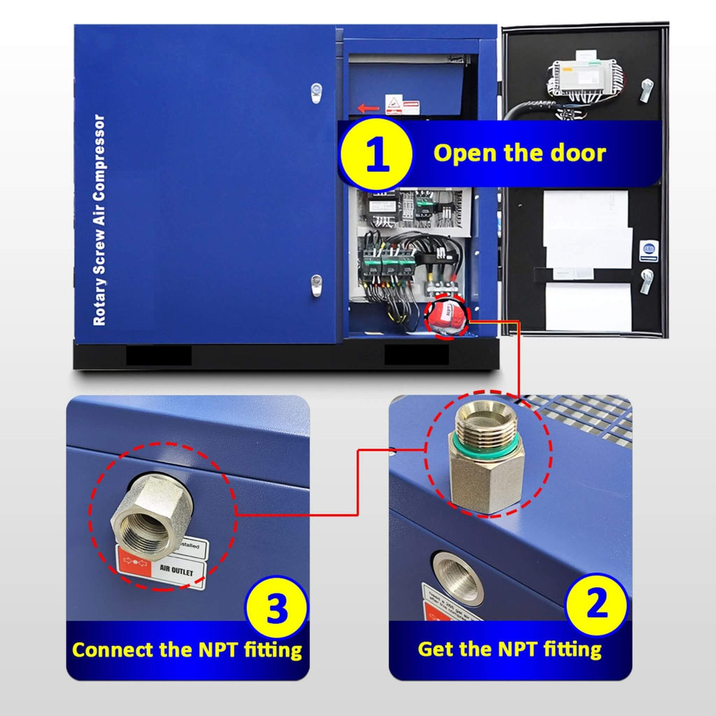 Heavy-Duty Industrial Rotary Screw Air Compressor (SAK04891) – SAKSBY WHOLESALE, view 4