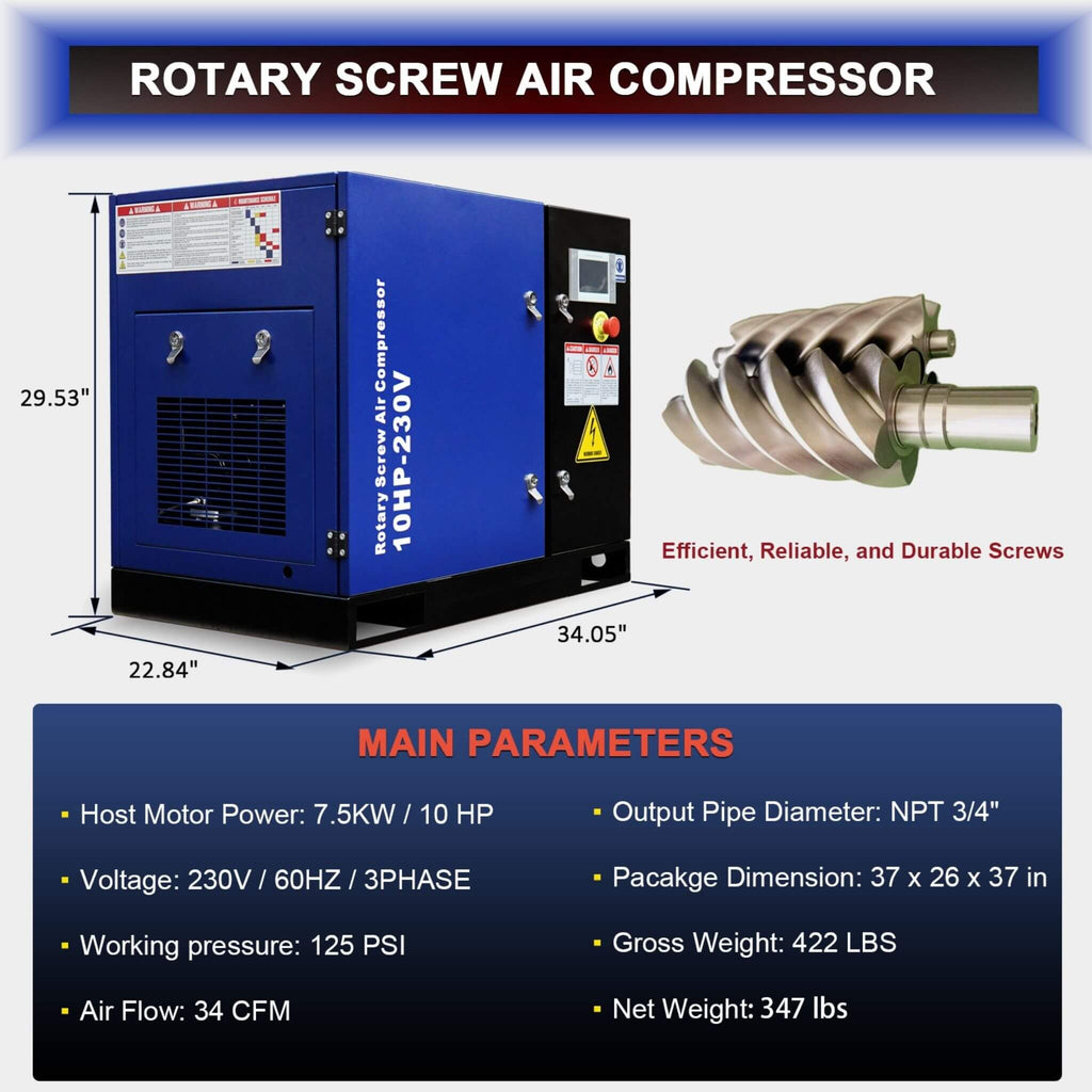 Heavy-Duty Industrial Rotary Screw Air Compressor (SAK04891) – SAKSBY WHOLESALE, view 5