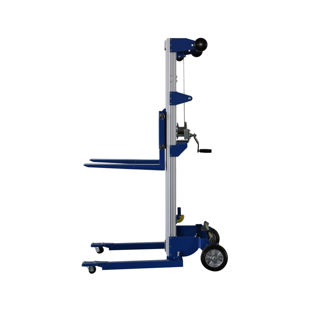 Heavy-Duty Lightweight Manual Hand Crank Straddle Stacker With Adjustable Straddle Legs, 400LBS (SAK94576) – SAKSBY WHOLESALE
