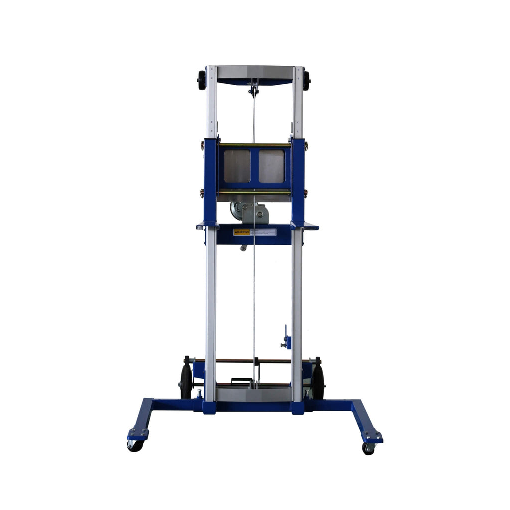 Heavy-Duty Lightweight Manual Hand Crank Straddle Stacker With Adjustable Straddle Legs, 400LBS (SAK94576) – SAKSBY WHOLESALE
