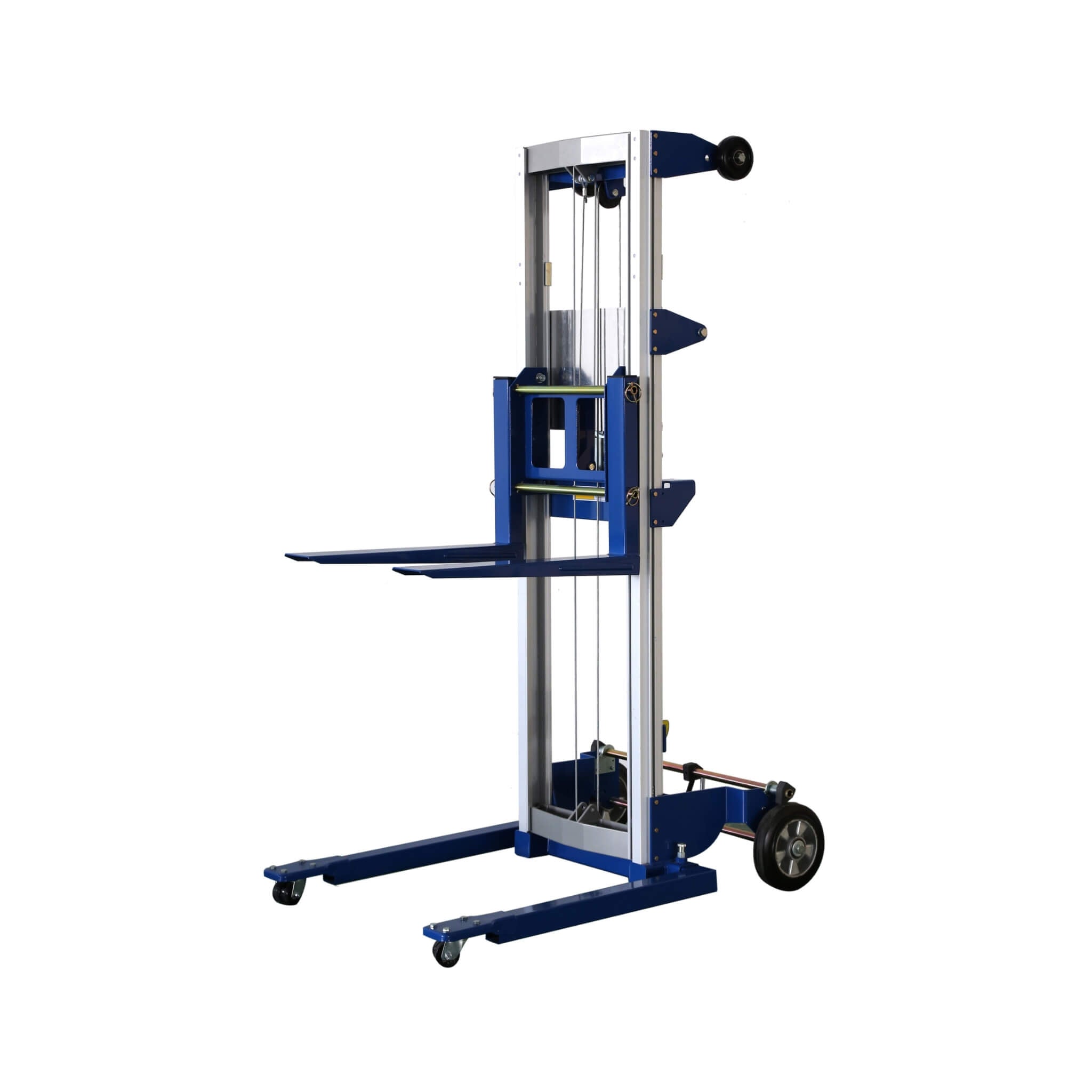 Heavy-Duty Lightweight Manual Hand Crank Straddle Stacker With Adjustable Straddle Legs, 400LBS (SAK94576) – SAKSBY WHOLESALE