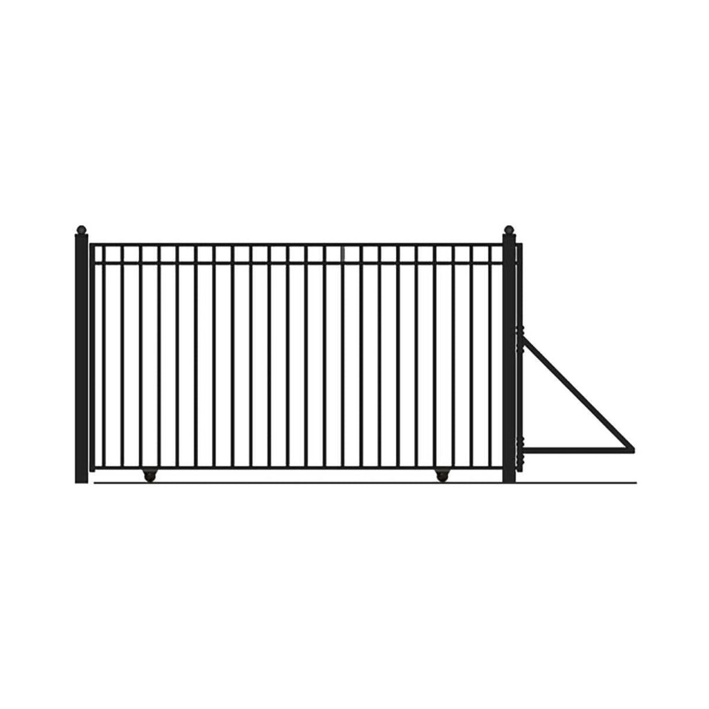 [12-30FT] Heavy-Duty Madrid-Style Premium Steel Sliding Driveway Gate (SAK23857) – SAKSBY WHOLESALE