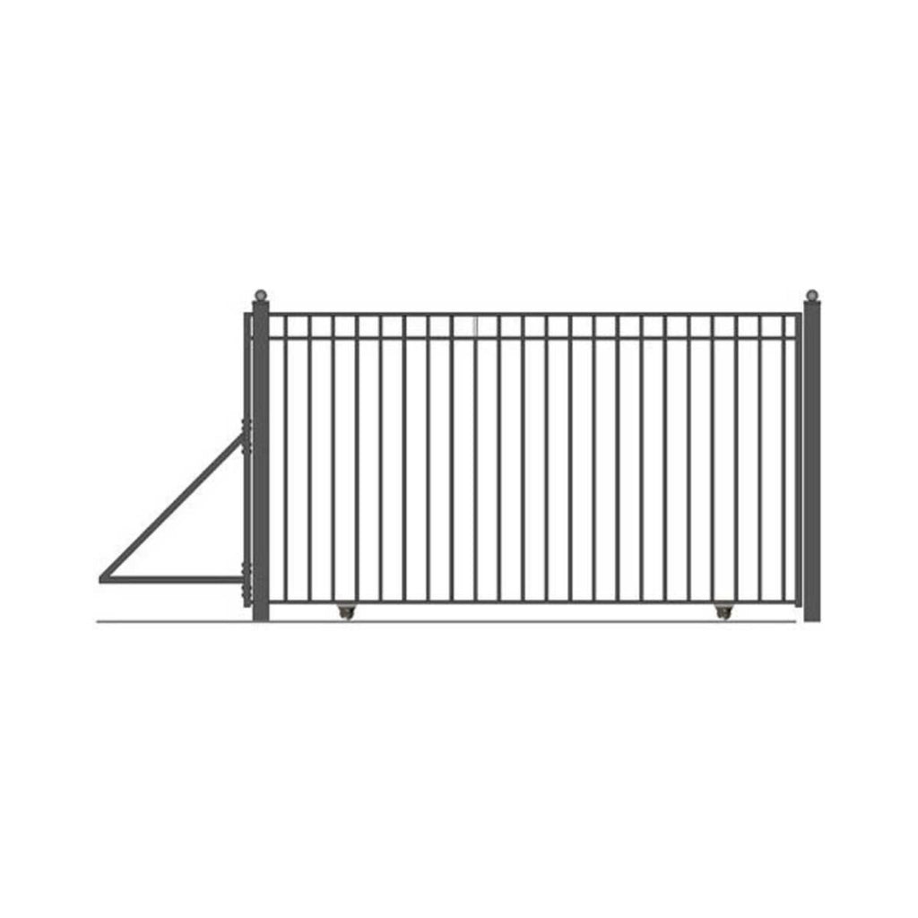 [12-30FT] Heavy-Duty Madrid-Style Premium Steel Sliding Driveway Gate (SAK23857) – SAKSBY WHOLESALE, view 5